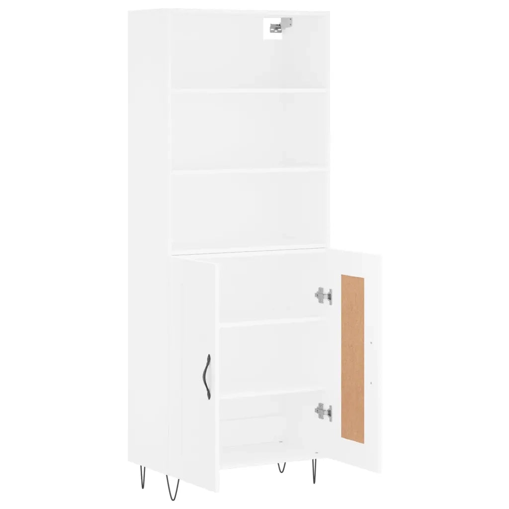 Credenza Bianca 69,5x34x180 cm in Legno Multistrato 3189949