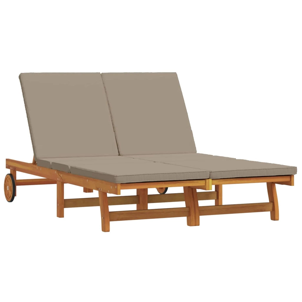 Lettino da sole Marrone 125 x 200 x 84 cm 3325191