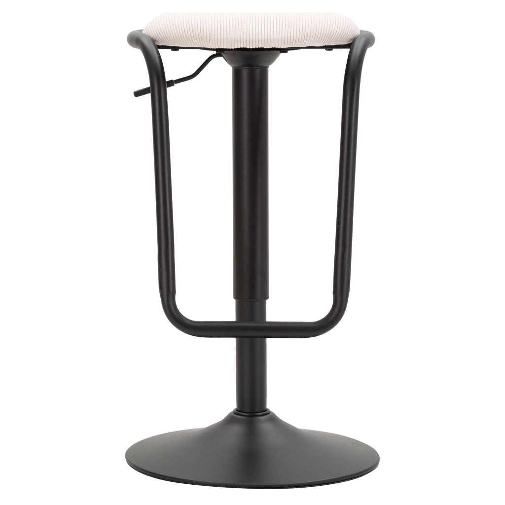 Jardin, Sgabello Regolabile, 41x41x61h cm Bianco Crema