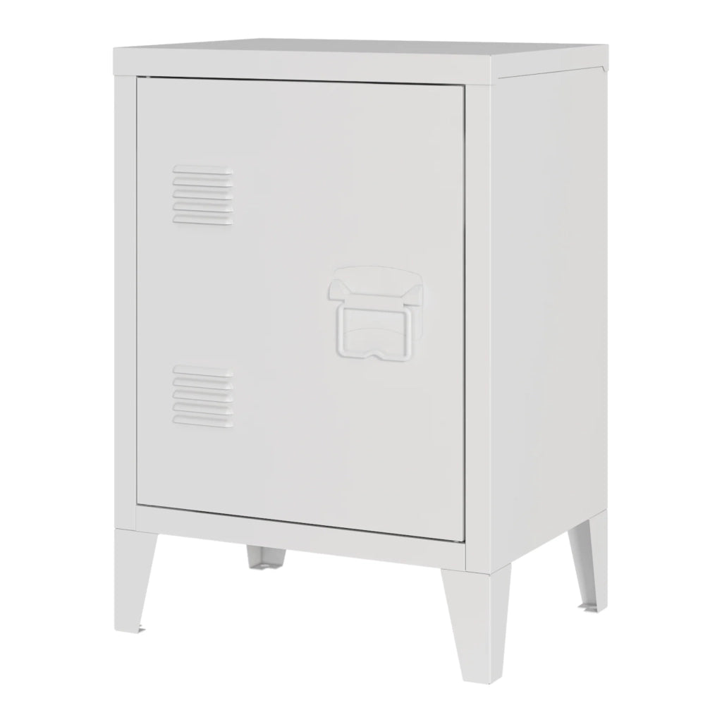 Comodino comodino cassettiera mobile contenitore maniglia porta destra 57 x 40 x 30 cm bianco 03_0011018