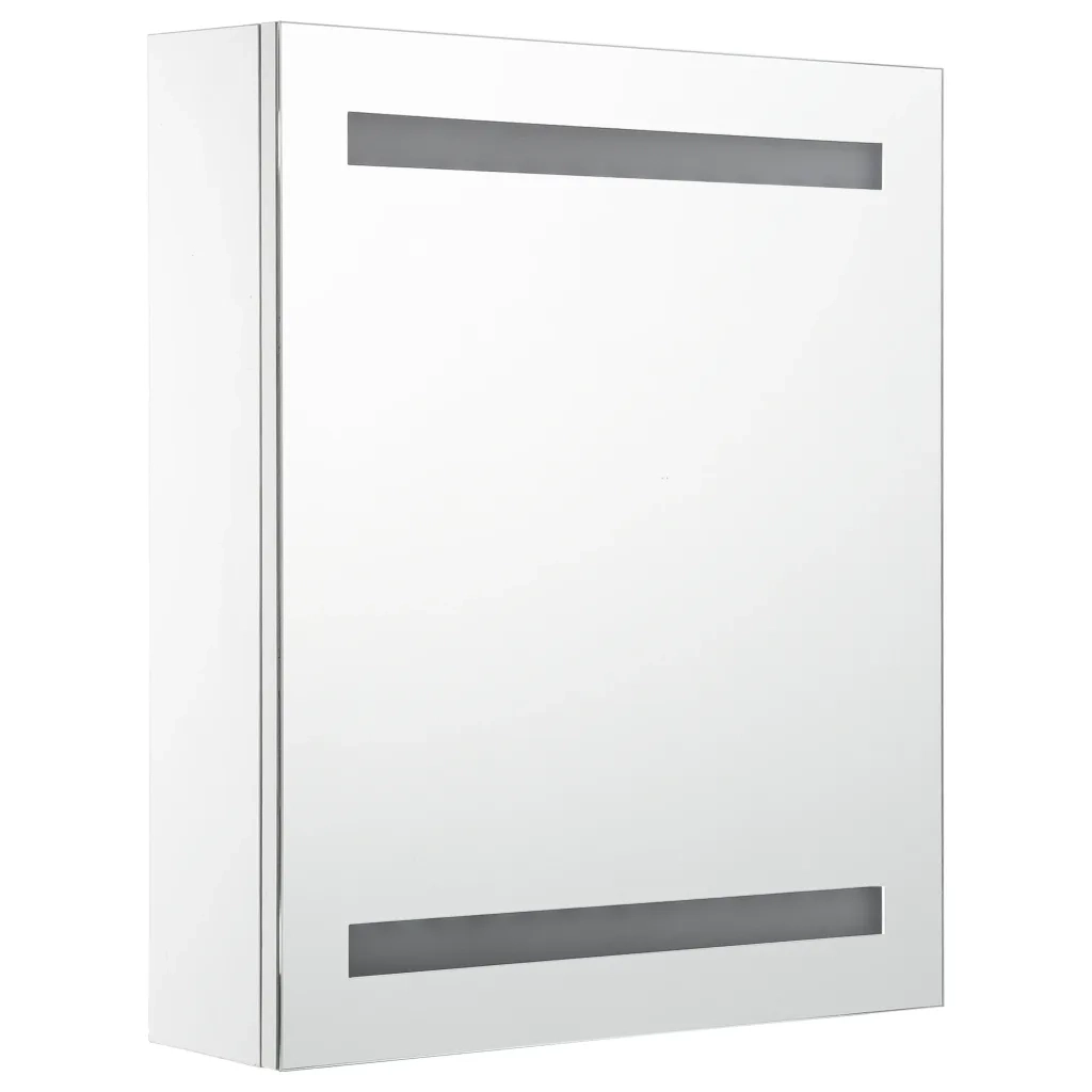 Armadietto Bagno | Armadio da bagno con Specchio e LED 50x13,5x60 cm