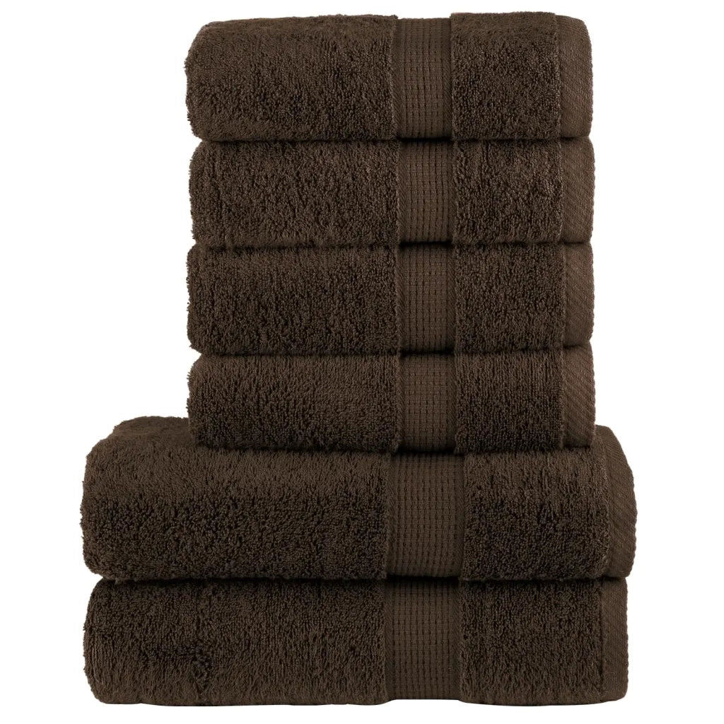 Set ASciugamani SOLUND 8 pz Marroni 600 gsm 137557