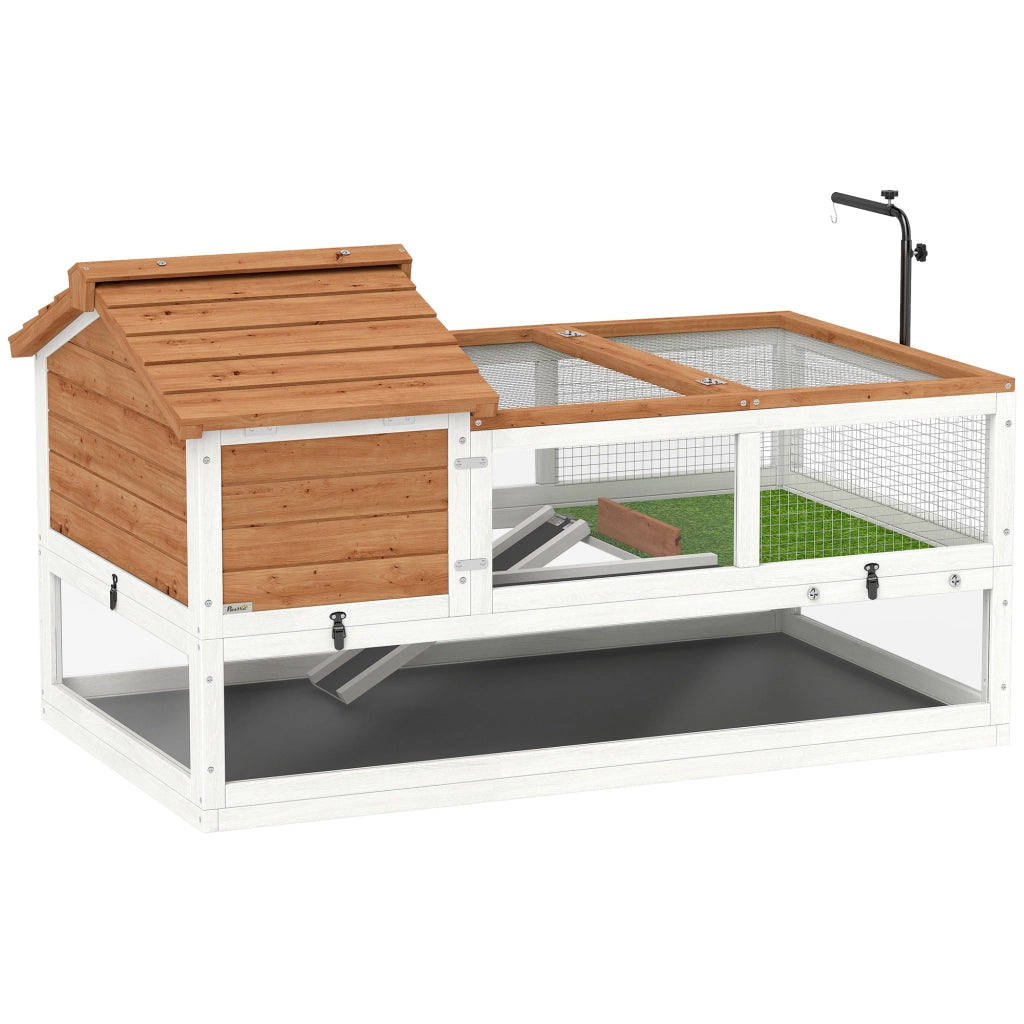 Casetta per tartarughe a 2 livelli con porta ¨C Minimal ¨C Arancione 60x40x30