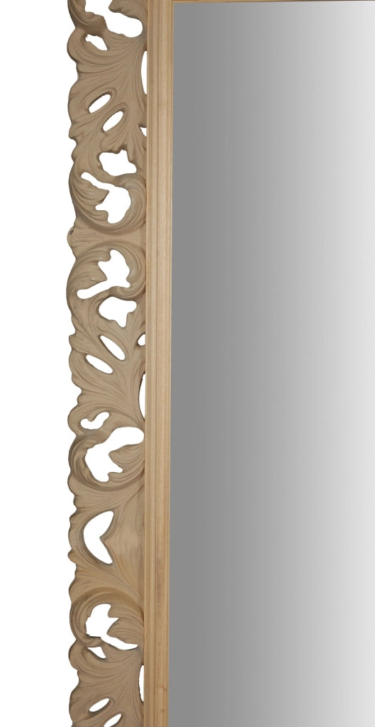 Biscottini SPECCHIERA DA PARETE IN LEGNO FINITURA GREZZA MADE IN ITALY realizzata Offerta