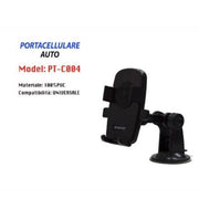 Trade Shop - Supporto Porta Cellulare Smartphone Universale Da Auto Con Ventosa Pt-c004 -