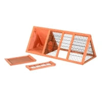 Gabbia per Conigli e Animali Domestici, Conigliera in Legno di Abete118 x 50 x 45 cm