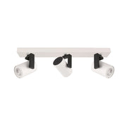 Plafoniera Italux Mola moderna 3 faretti bianca GU10 35W