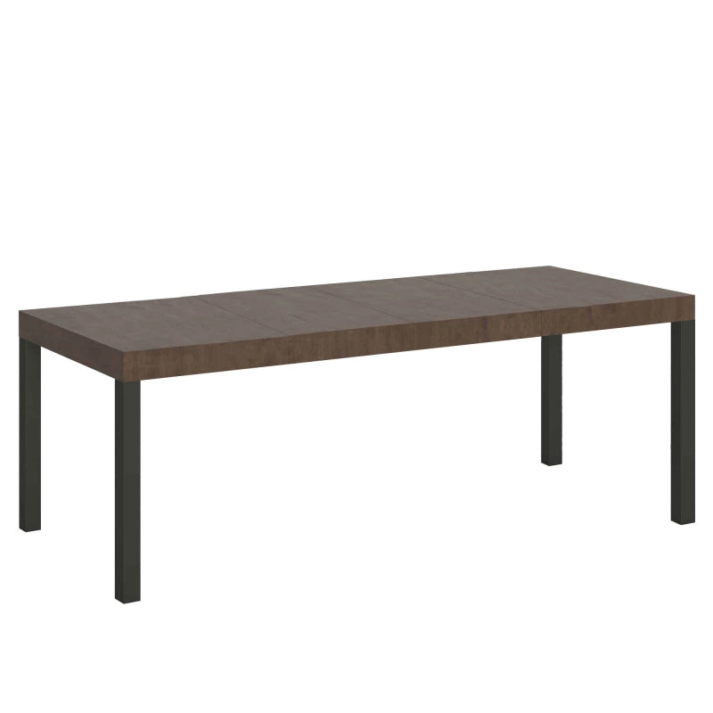 Tavolo allungabile 90x160/264 cm Everyday Premium telaio Antracite - Noce