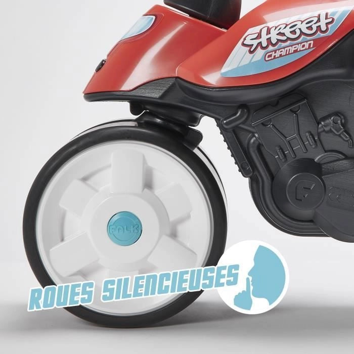 Bicicletta senza pedali Falk - Street Champion - ruote silenziose - Rossa