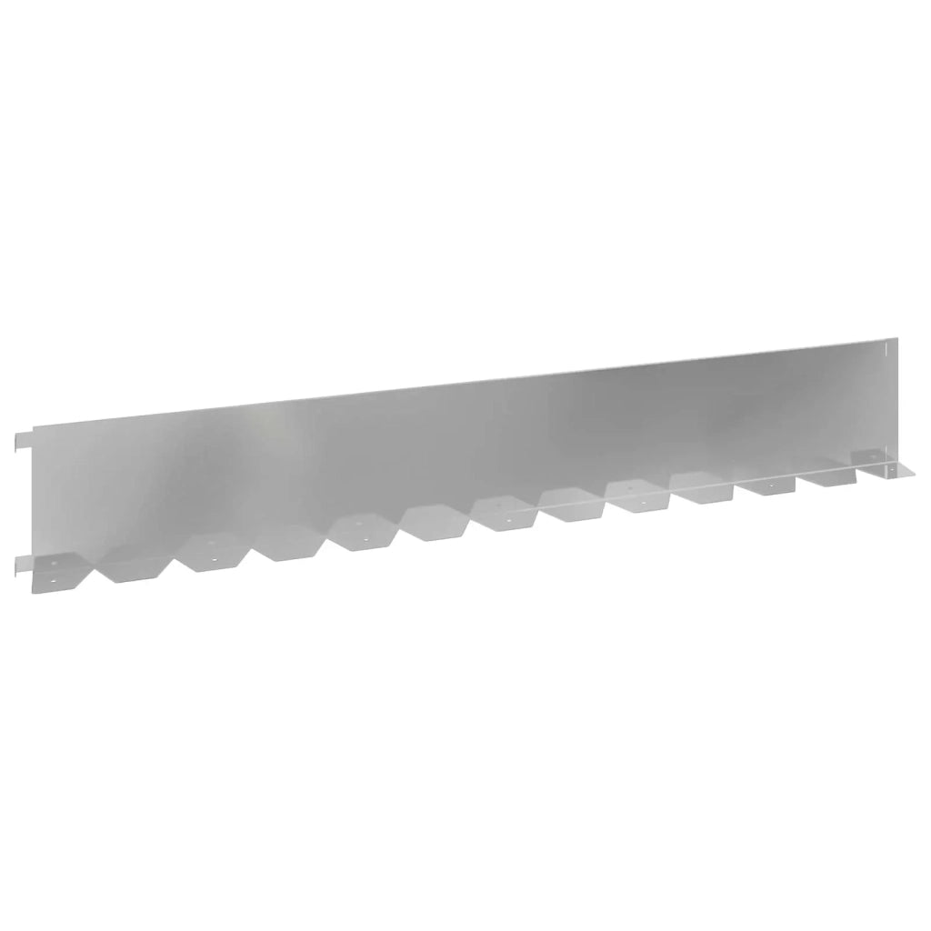 Bordura per Prato 30 pcs 102 x 15 x 4 cm Acciaio Argento 8008780