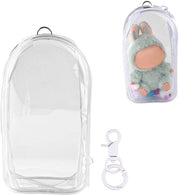 Vetrina per bambole - Impermeabile - Dimensioni 19,5x10,5cm - Materiale PVC - Con appendiabito - Con pomponi - Ideale per bambole - Vetrina a muro