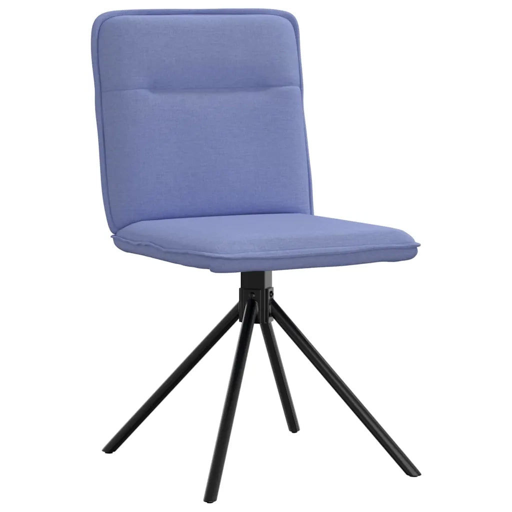 Sedie da Pranzo 2 pz Blu Jeans in Tessuto
