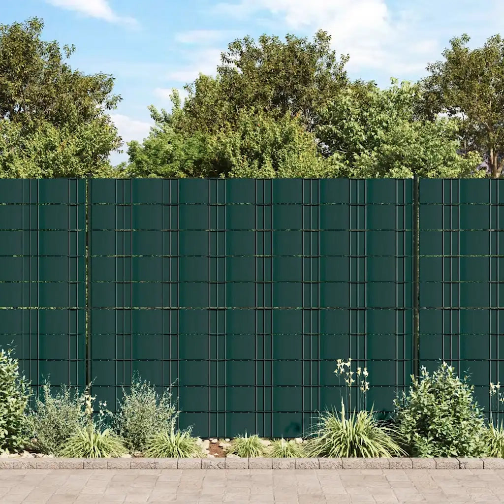 Recinzione da Giardino | Recinzione Frangivento 4 pz in PVC 35x0,19m Verde Opaco