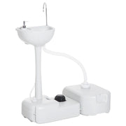 LAVABO PORTATILE SERBATOIO ACQUA 17 L SAPONE 3.5 L CISTERNA DI SCARICO 24 L