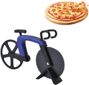 Pizzasnijder con forma di bicicletta in acciaio inossidabile - antiscivolo - sicuro - progettato in modo unico - ideale per appassionati di pizza