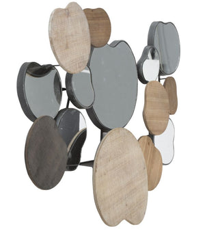 Specchio Quoxy 118x11x82,5 cm Lengo Ferro e Specchio Marrone