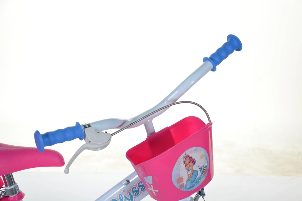 SIRENETTA ALYSSA 12", bicicletta per bambini, adatta a bambini tra i 3 e i 5 anni, per altezza tra 85 e 105 cm, cestino,