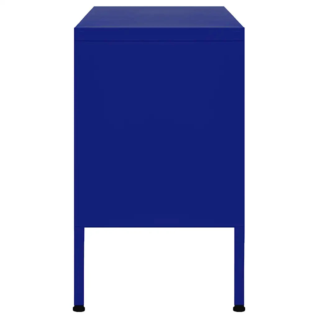 Mobile TV Blu Marino 105x35x50 cm in Acciaio