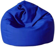 My Brand Pouf Poltrona a Sacco Blu Similpelle Sfoderabile 70x110 cm