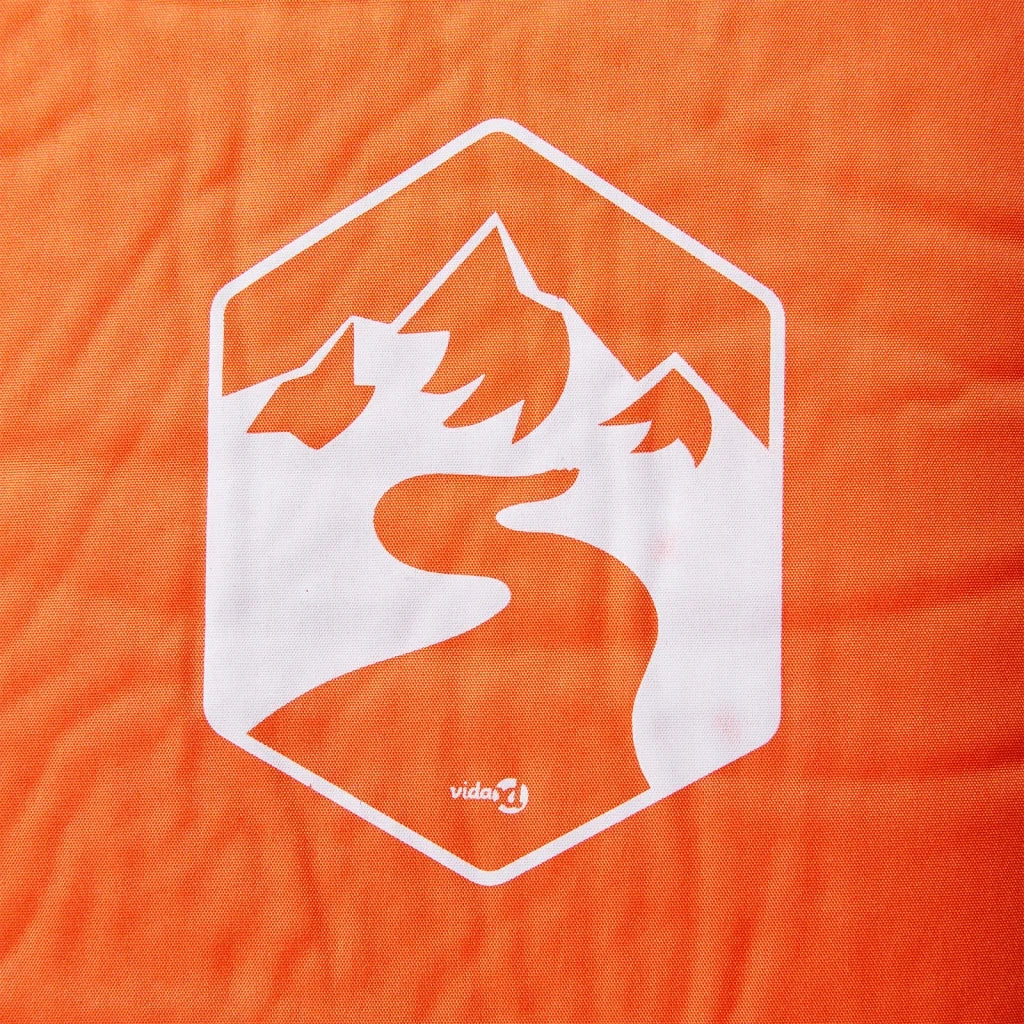 Materasso Campeggio Autogonfiabile Cuscini 1 Persona Arancio