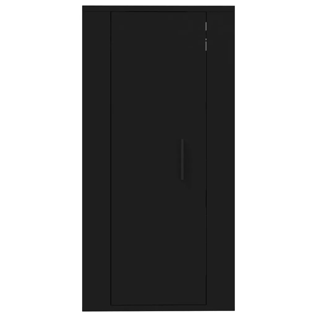 Mobile Porta TV a Parete Nero 40x34,5x80 cm 816673