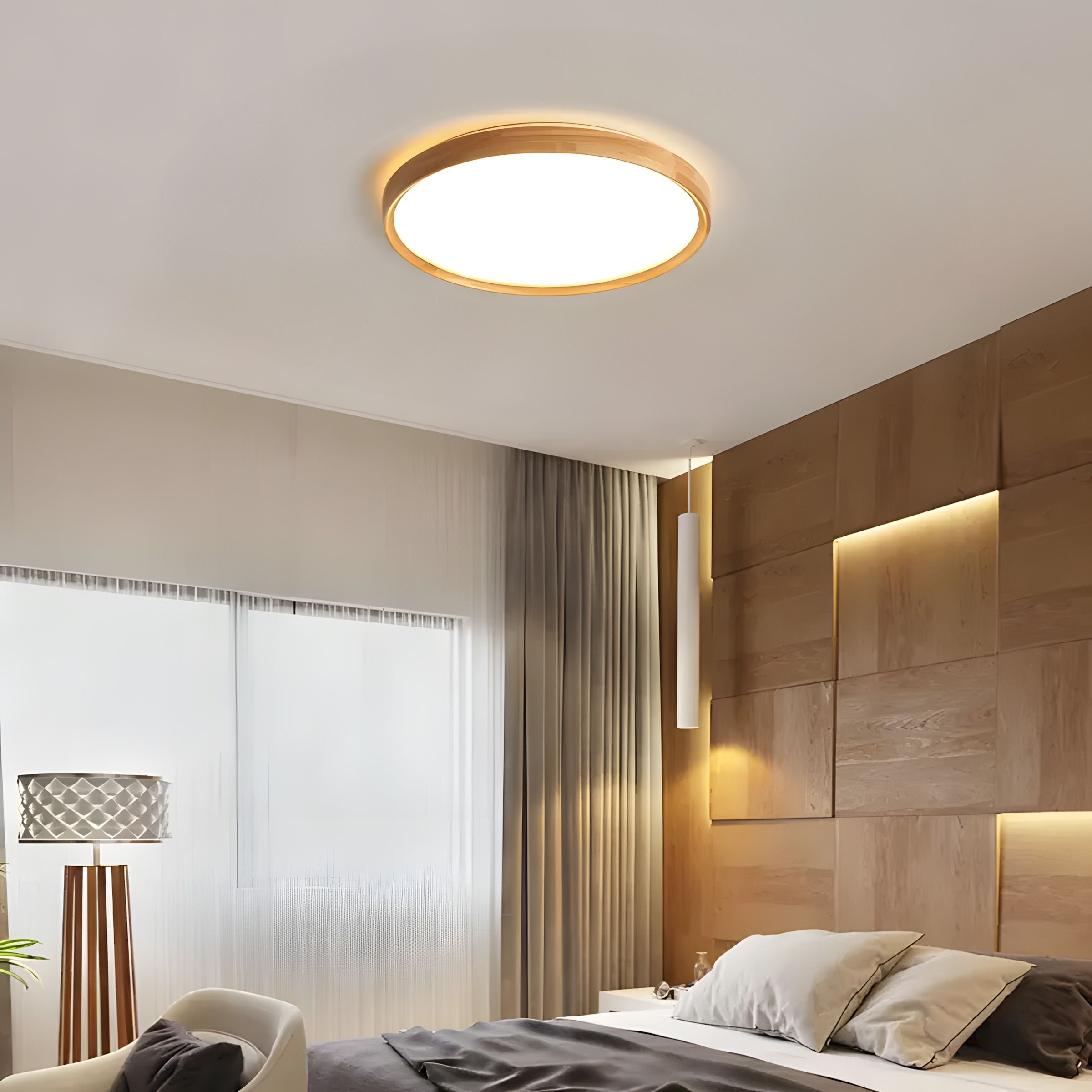 Lampada Da Soffitto G116-c 40cm Wood