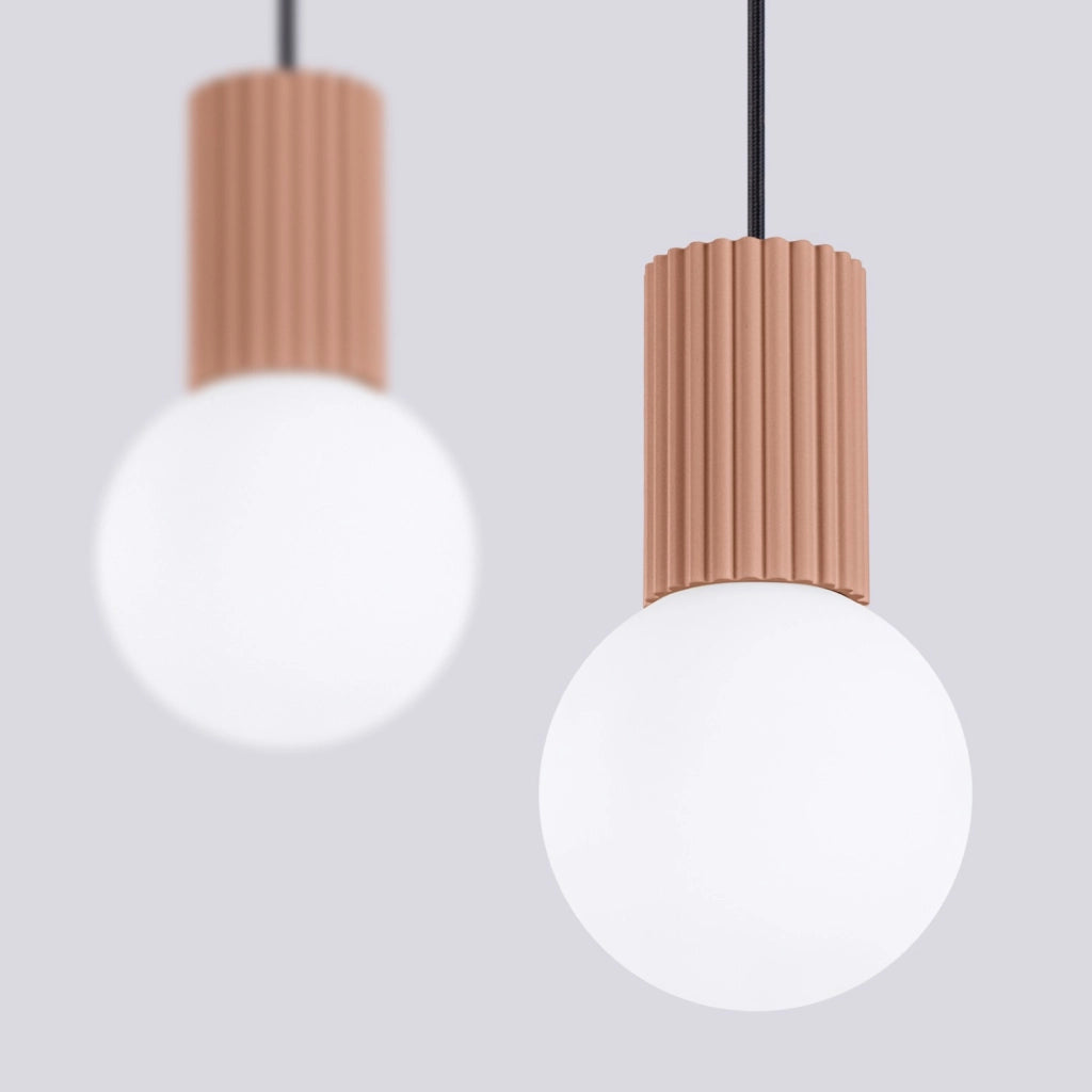 Lampada a sospensione HALO 2L mocca