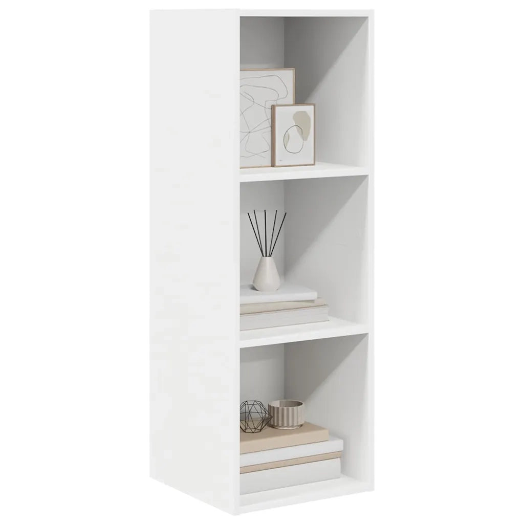 Mobile TV da Parete Bianco 37x37x107 cm in Legno Multistrato