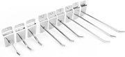 Hanger da parete per organizzazione con 6 pannelli - 25 pezzi, 15 cm, lamelle per appendiabiti, borse e altro