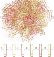 Accessori per studio biblico - 100 pezzi di paperclip a forma di croce - Accessori per studio biblico per donne e uomini - Regalo cristiano
