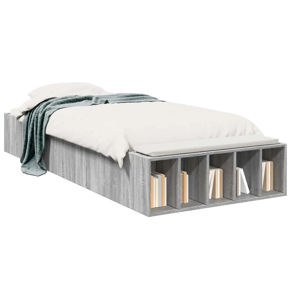 Telaio del letto con storage Sonoma grigio 80 x 200 cm 3429561