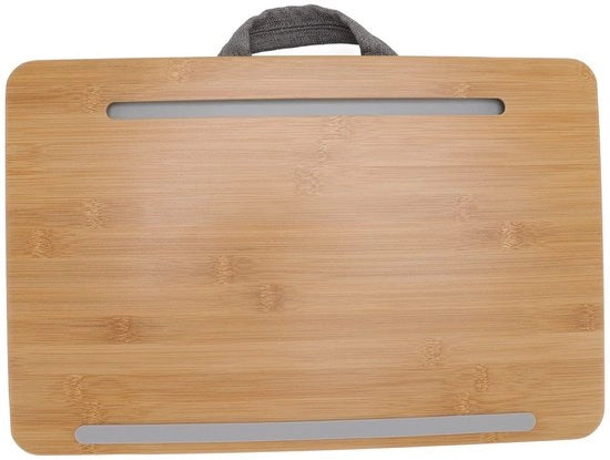 Bureau da lavoro per laptop 3 in 1 - Multifunzionale - Cuscino di supporto in bambù - Dimensioni 42x27,5cm - Adatto per laptop fino a 14 pollici