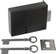 Pene dormiente nero MC orizzontale/Baule 140 x 92 mm - Destra - Canna da 30 mm