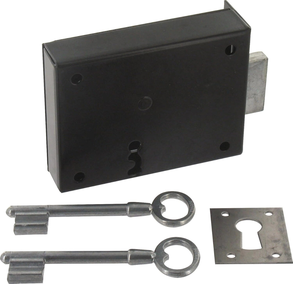 Pene dormiente nero MC orizzontale/Baule 140 x 92 mm - Destra - Canna da 30 mm