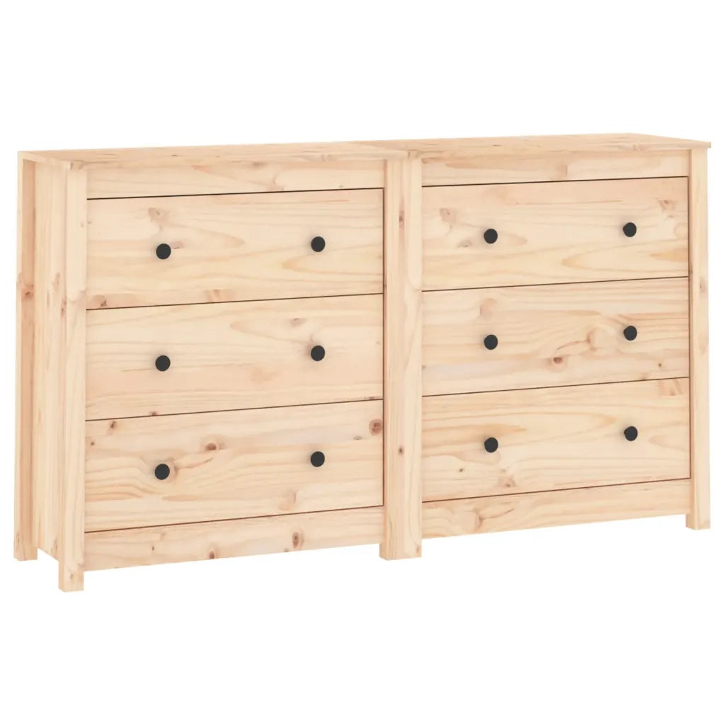 Credenza 140x35x80 cm in Legno Massello di Pino 3114079