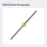 Trapezoidale guida a vite a manovella 300 mm - T8 dado - Acciaio inossidabile - Resistente alla corrosione - Facile da installare - Duraturo - Maniglia con vite a passo regolare