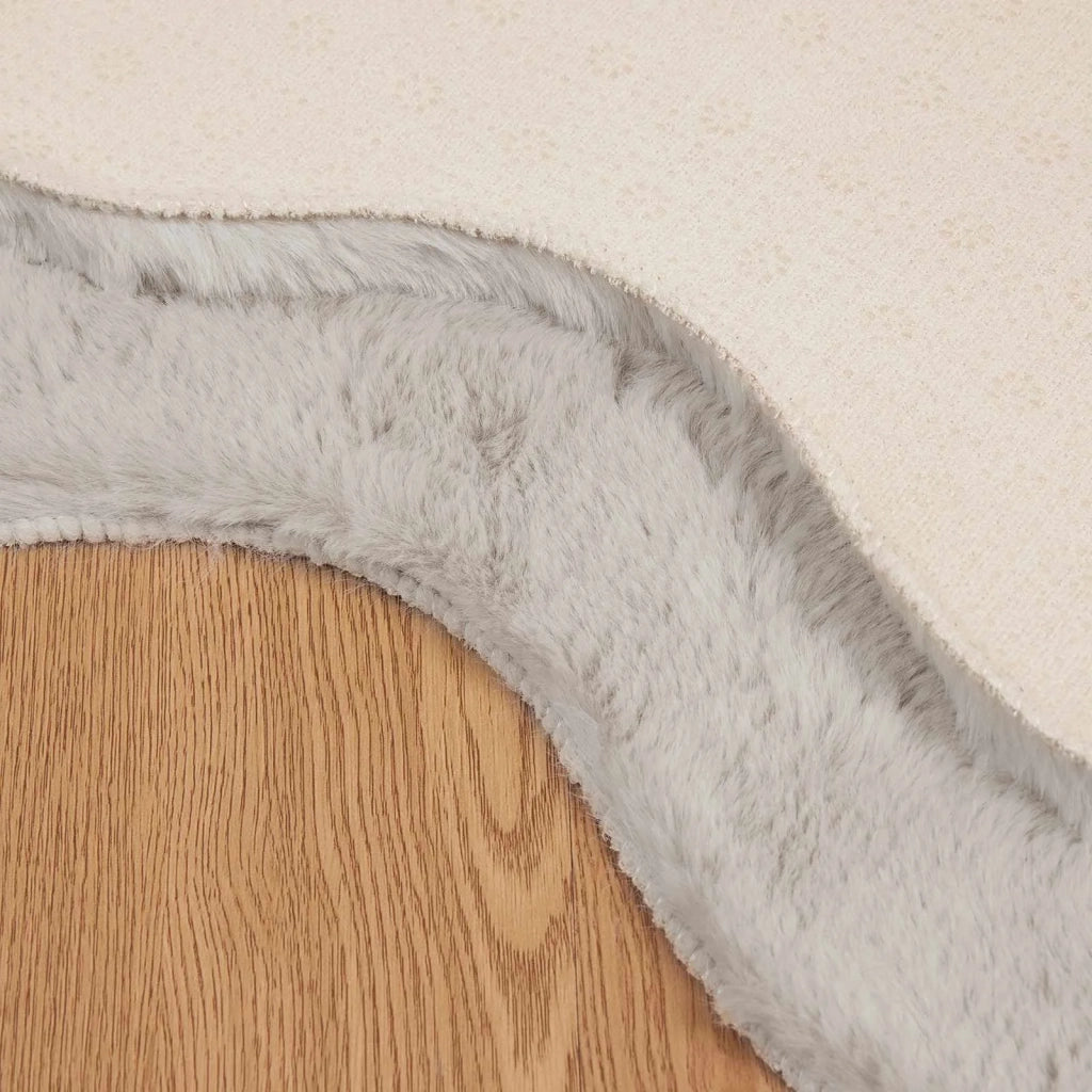 Tappeto antiscivolo in sintetica di coniglio OLITE Beige 42021651