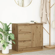 Credenza con Cassetto-Buffet-Armadio da cucina Rovere Artigianale 71x35x65 cm Truciolato 322914