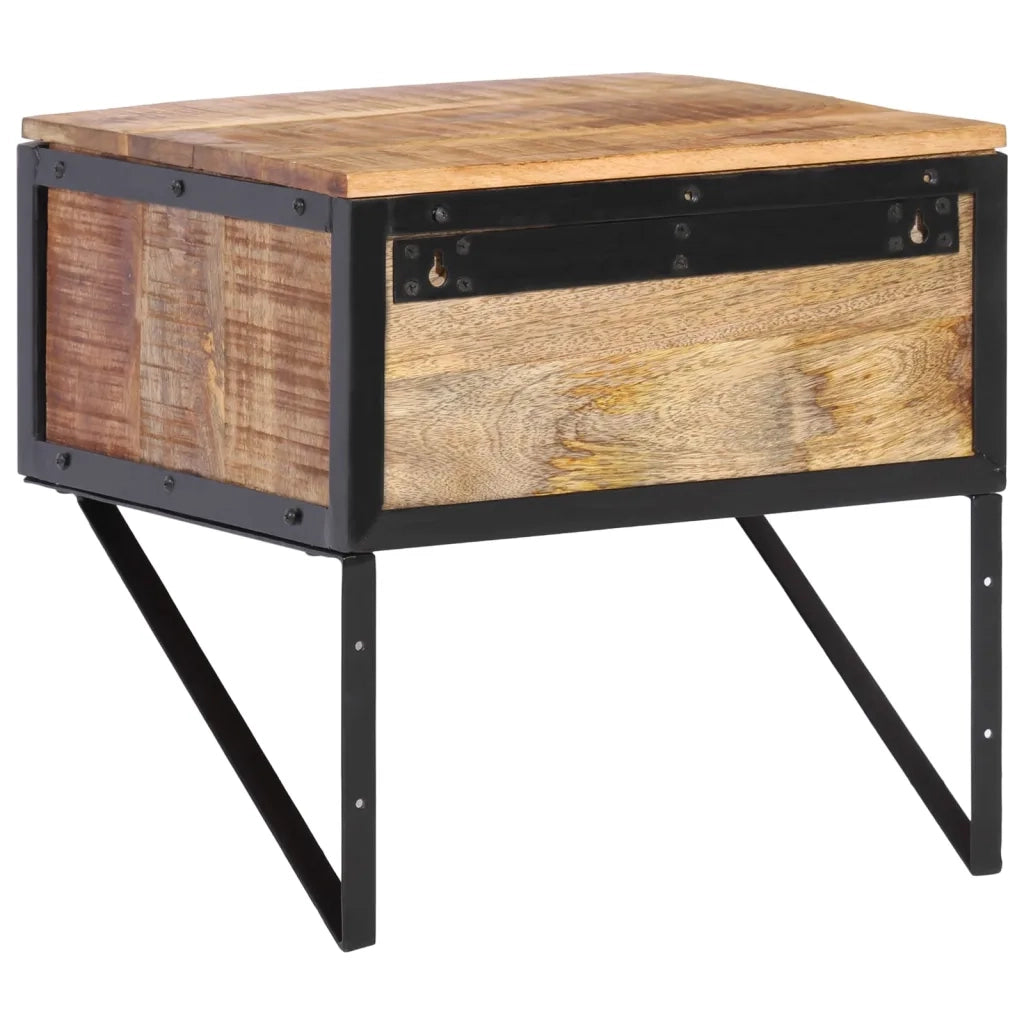 Comodino 40x35x40 cm in Legno Massello di Mango 358916