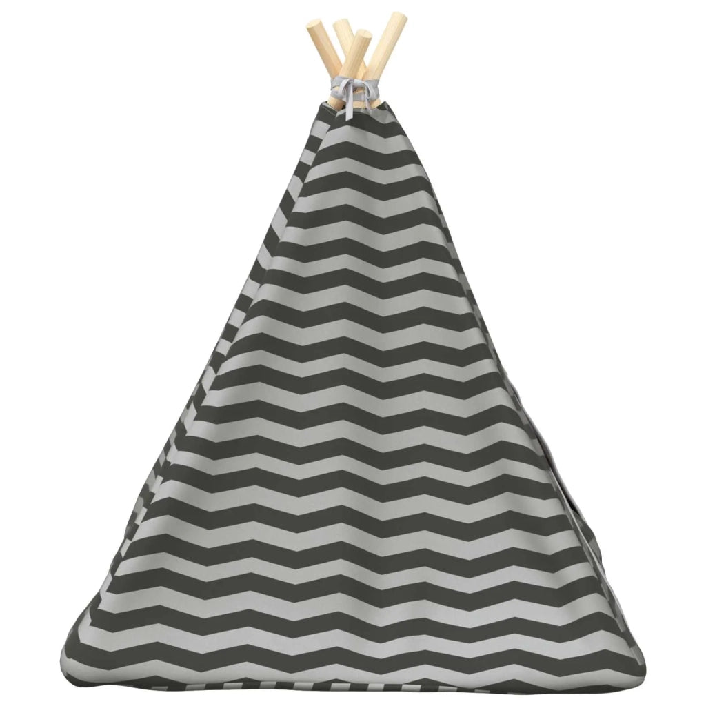 Tenda per animali con cuscino Bianco e Grigio 60 x 60 x 70 cm