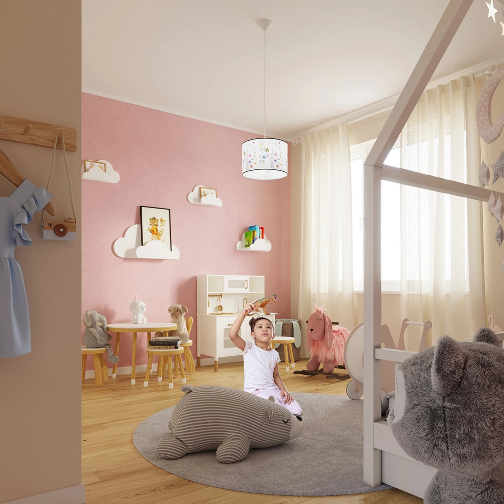 Lampada a sospensione bimbi gufi Ø40 Pure Lume E27