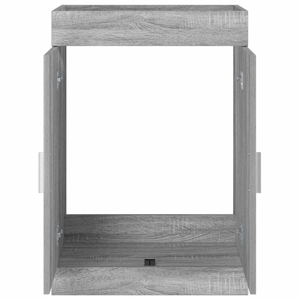 Mobiletto da Bagno Sotto Lavabo Sonoma grigio 890693