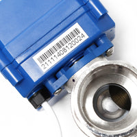 Valvola a sfera per acque reflue di camper e roulotte per DC 12V ∅25mm Sblocco di emergenza