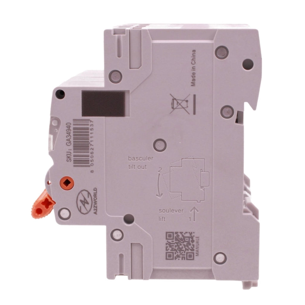 MCB Interruttore Magnetotermico Trifase 380V Curva C 4P 4M 10000A AC 400V IP20 GYM9H, Accoppiabile Con Bobina di Sgancio GA01231 GA01232, Disponibili 25A 32A 40A 63A (C40A)