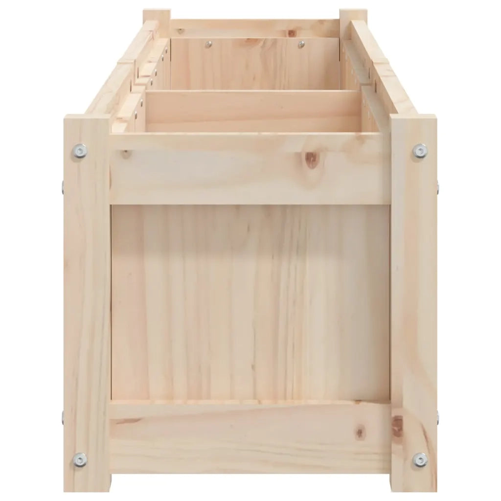 2 pz Fioriere | Cassetta per fiori | Vaso da Giardino in Legno Massello di Pino