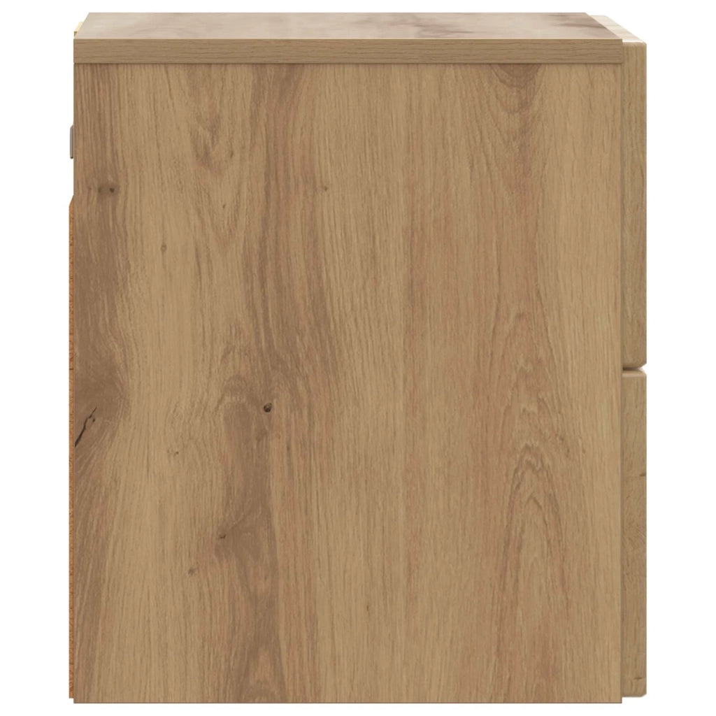 Mobiletto da notte a muro Rovere Artigianale 33 x 34,5 x 40 cm 898483