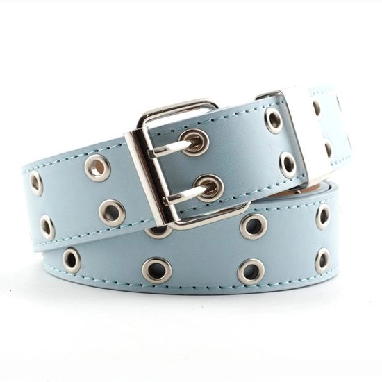 Cinturoni punk - 110*3,3 cm - cinturoni a chiodo - cinturoni unisex con doppia cucitura - stile punk - cinturoni cosplay - cinturoni hiphop - abbigliamento gotico cinturoni per gonna - cinturoni hiphop stile punk - moda jeans casual - cinturoni decorativi