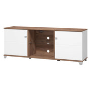 Cedegolo, Mobile Porta tv 4 Ripiani, 157x40x59.5h cm Bianco