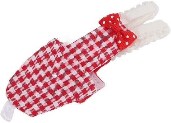 Pacchetto Pilot per Pappagalli - Vogaliera con Disegno a Striscia - Rosso Gallo - Materiale di Comfort Cotonato - Adatto per Budgies e Ara