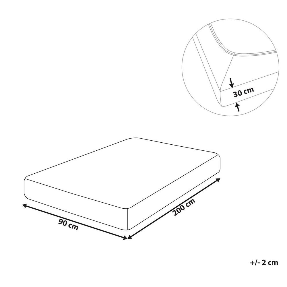 Lenzuolo con angoli cotone nero 90 x 200 cm con bordi elastici modello classico a tinta unita camera da letto classica